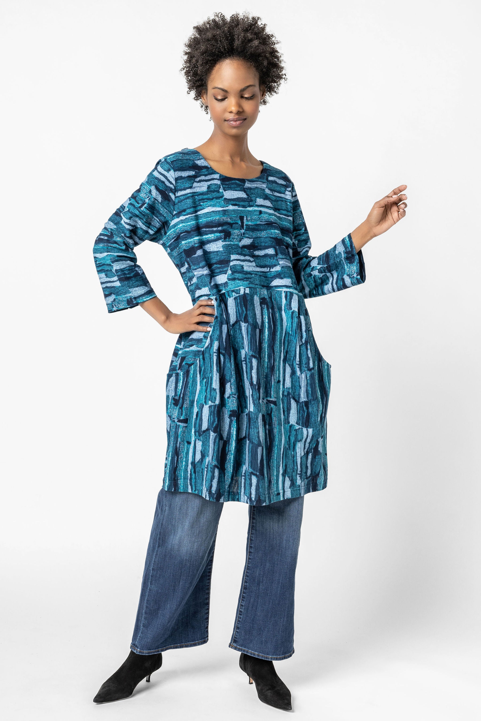 Atlantic Print Tunic/Dress – Komil Clothing