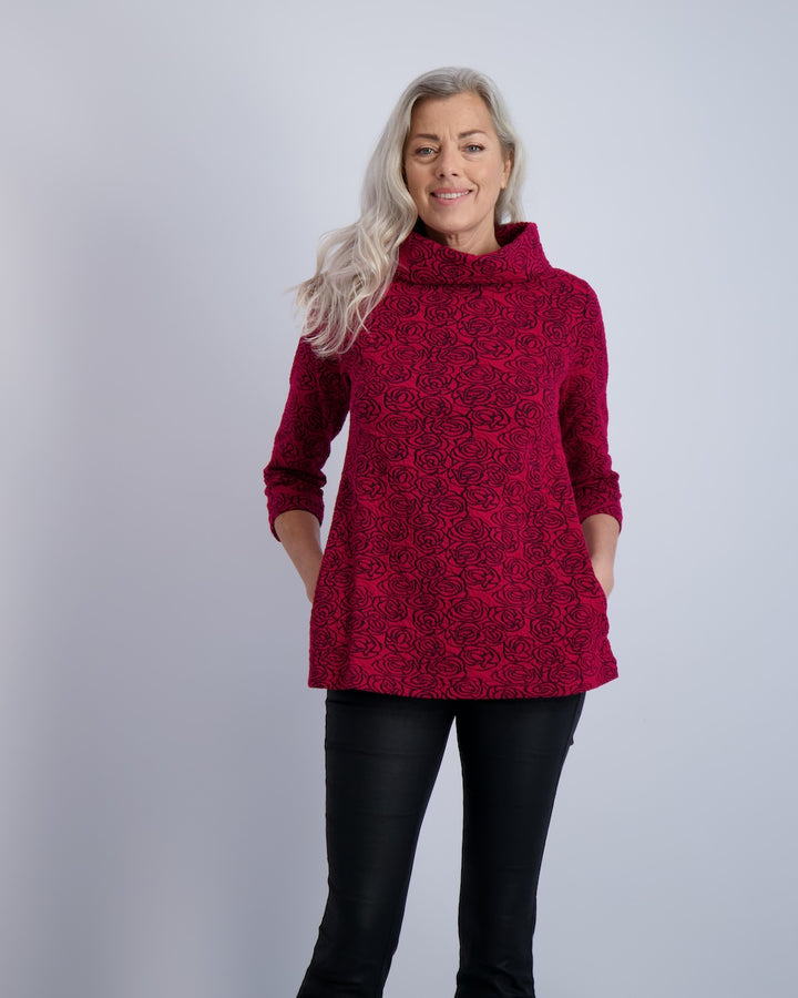 Scala Weave Wide Cowl Top