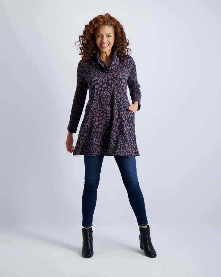 Leona Jersey Cowl Tunic