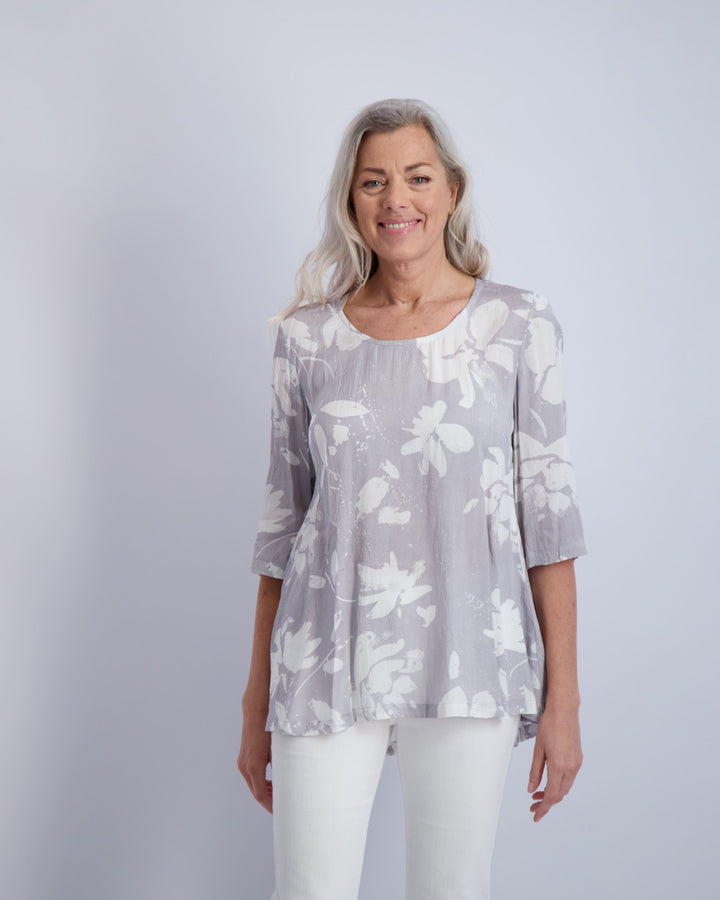 Amaryllis Print Top