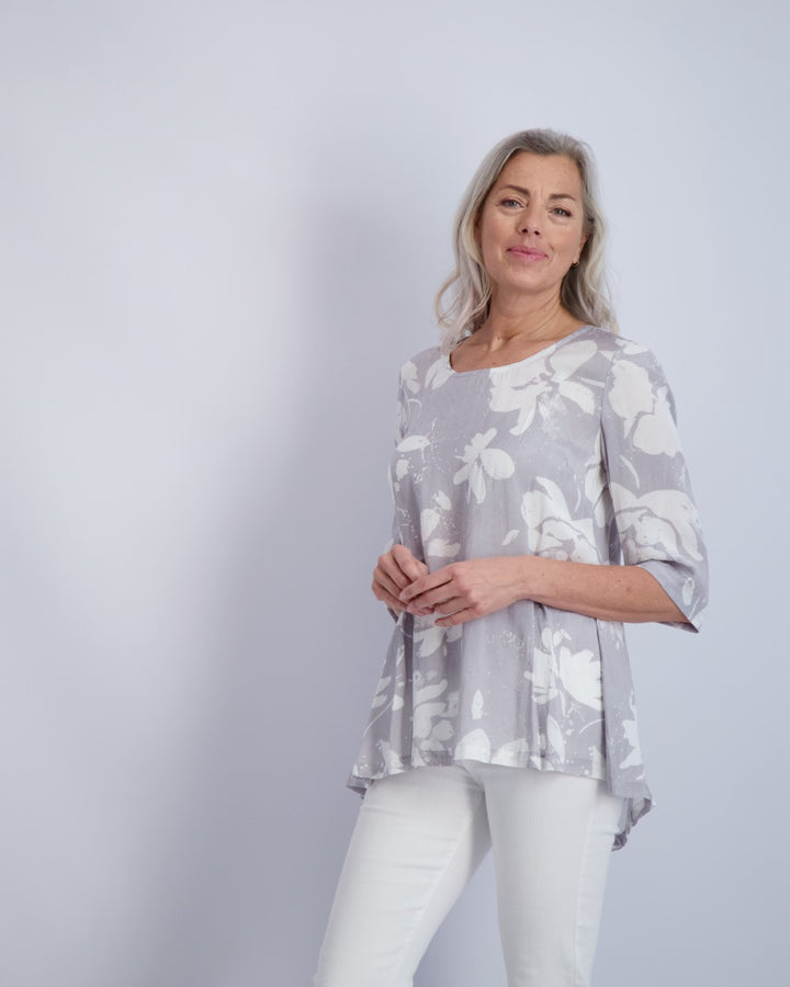 Amaryllis Print Top