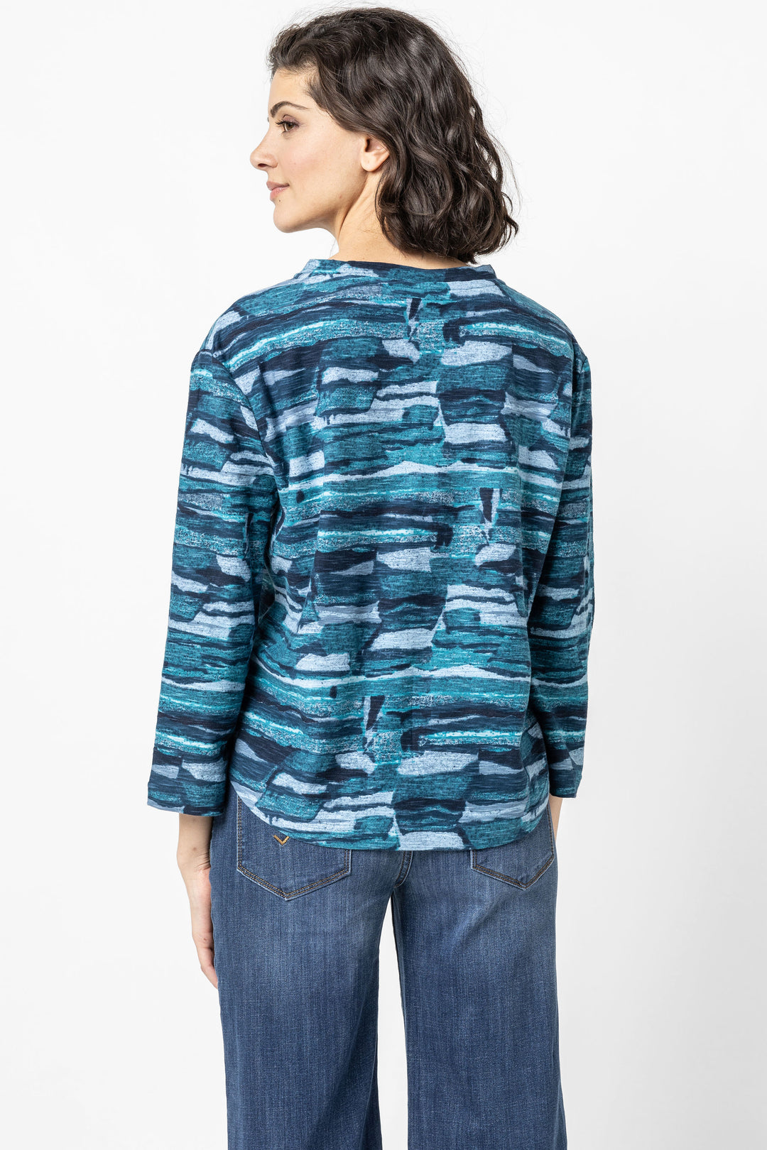 Atlantic Print Crew Top