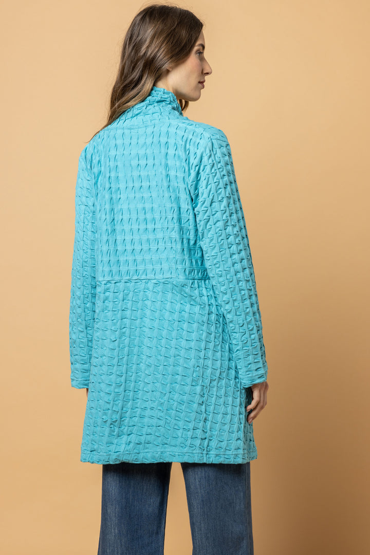 Waffle Weave Long Jacket