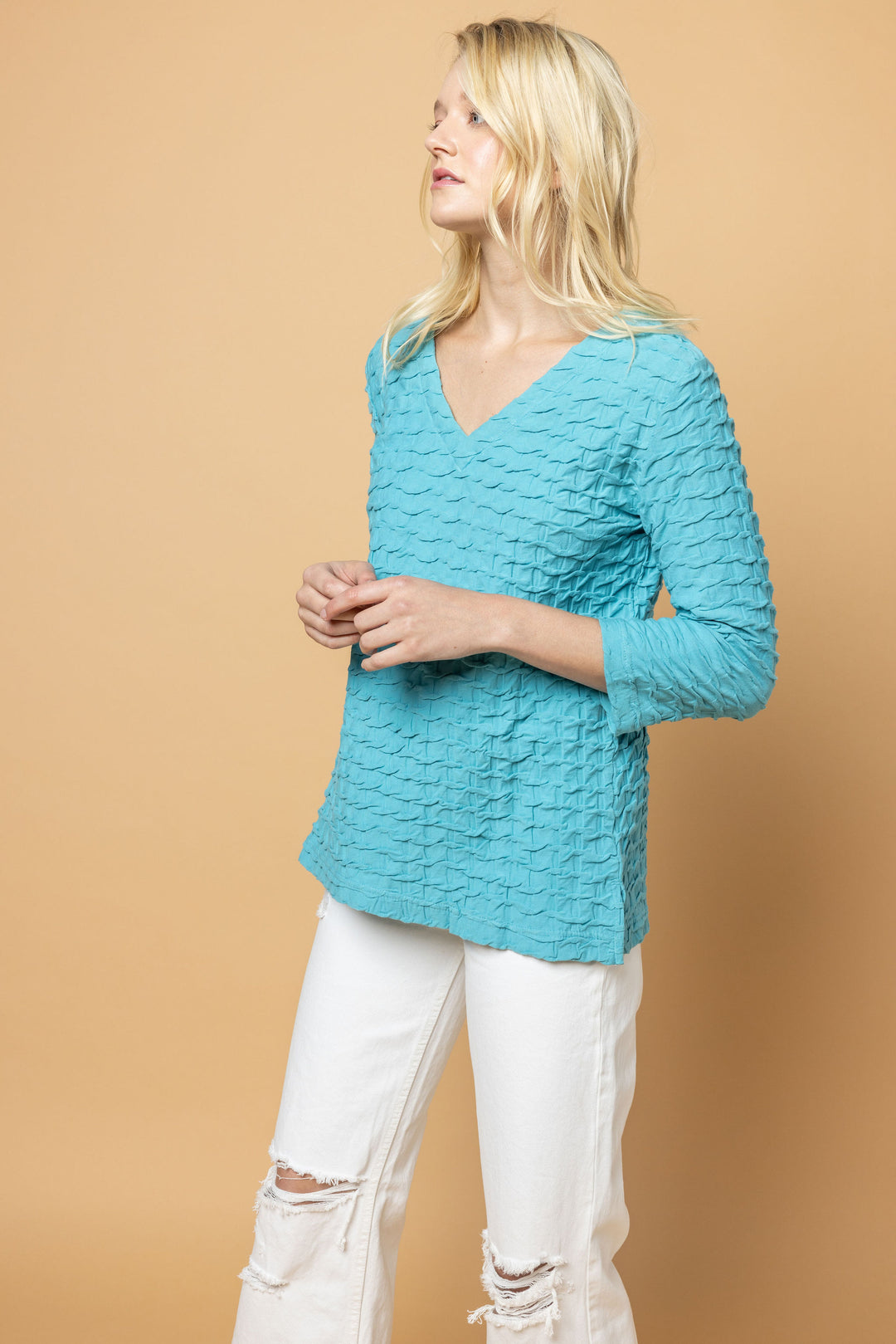 Waffle Weave Top