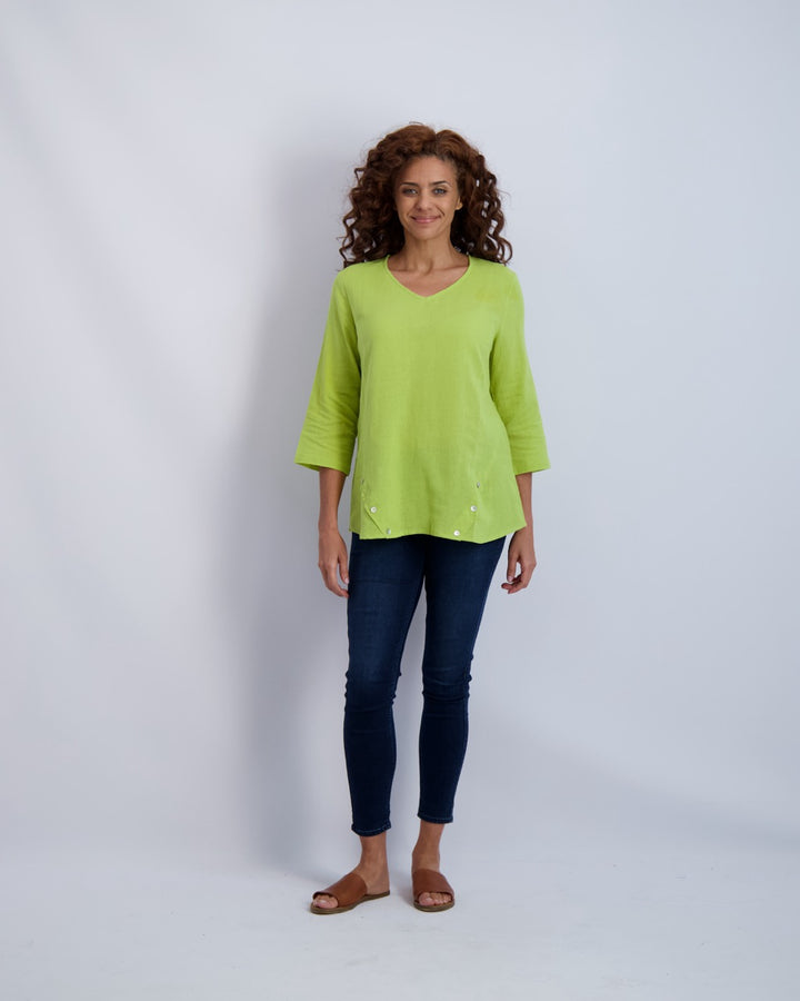 Brighton Gauze V Neck Top