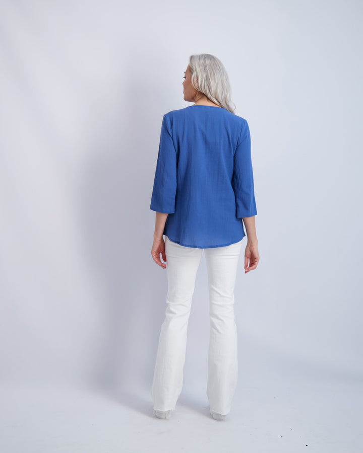 Brighton Gauze V Neck Top