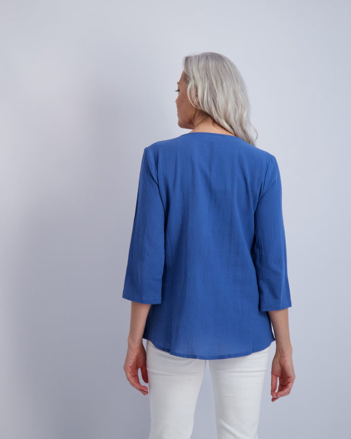 Brighton Gauze V Neck Top