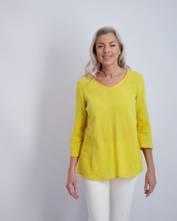 Brighton Gauze V Neck Top