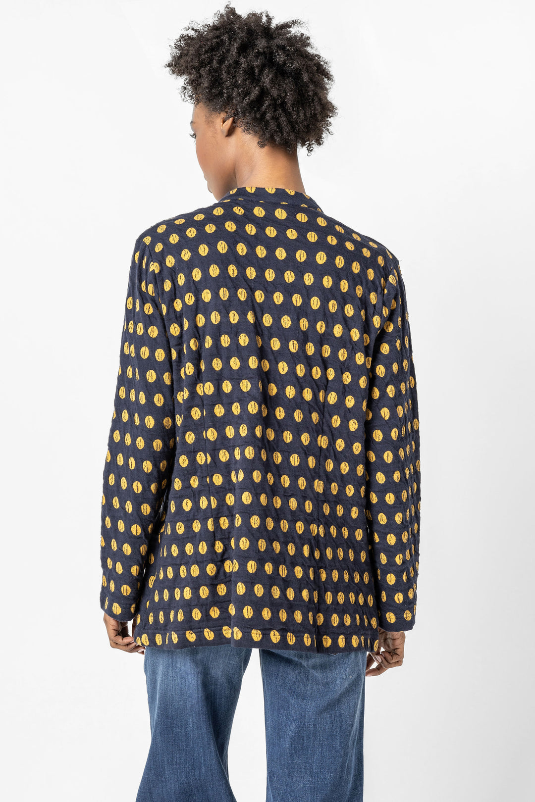 Como Spot Weave Zippered Jacket