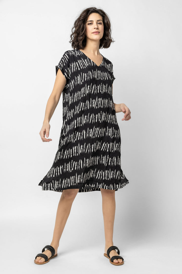 Cora Print Crushed Dress