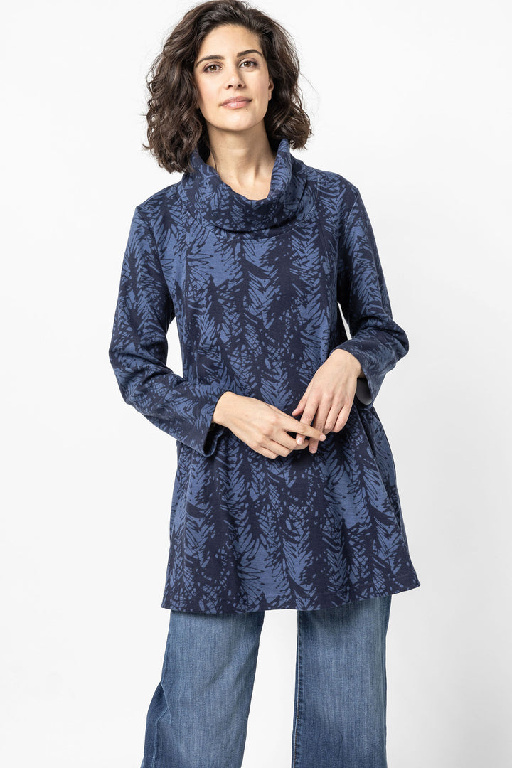 Fern Print Cowl Tunic