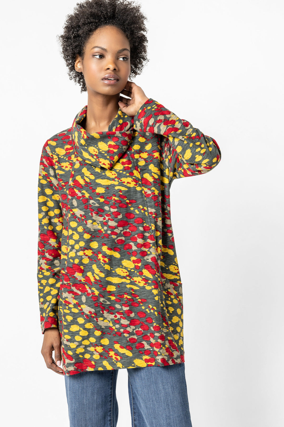 Masa Print Cowl Tunic