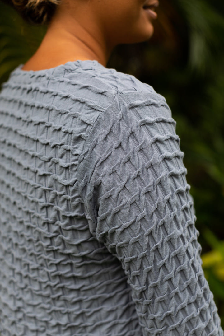 Waffle Weave Top Ink