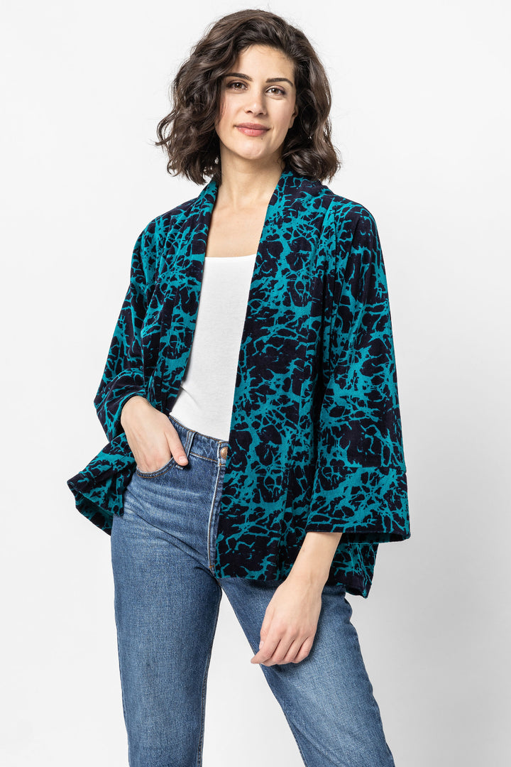 Tamara Velvet Kimono Cardigan Jacket