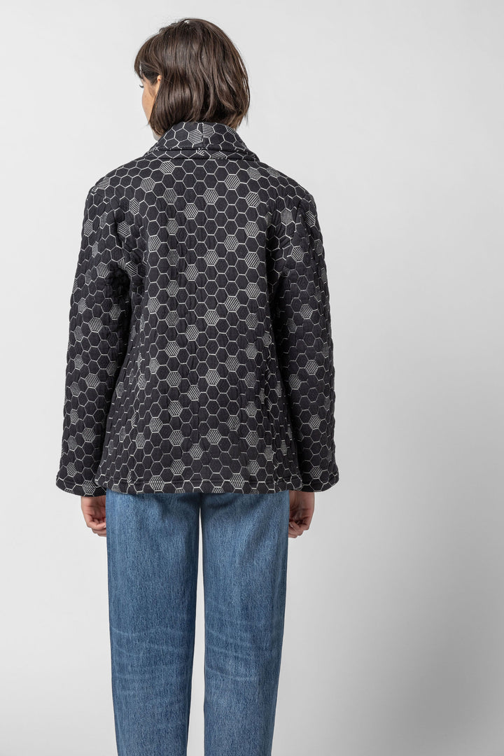 Beehive Quilted Jacquard Jacket