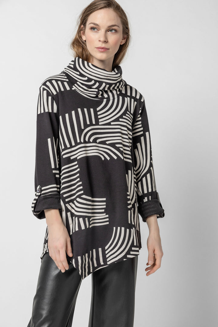 Cambria Print Cowl Tunic