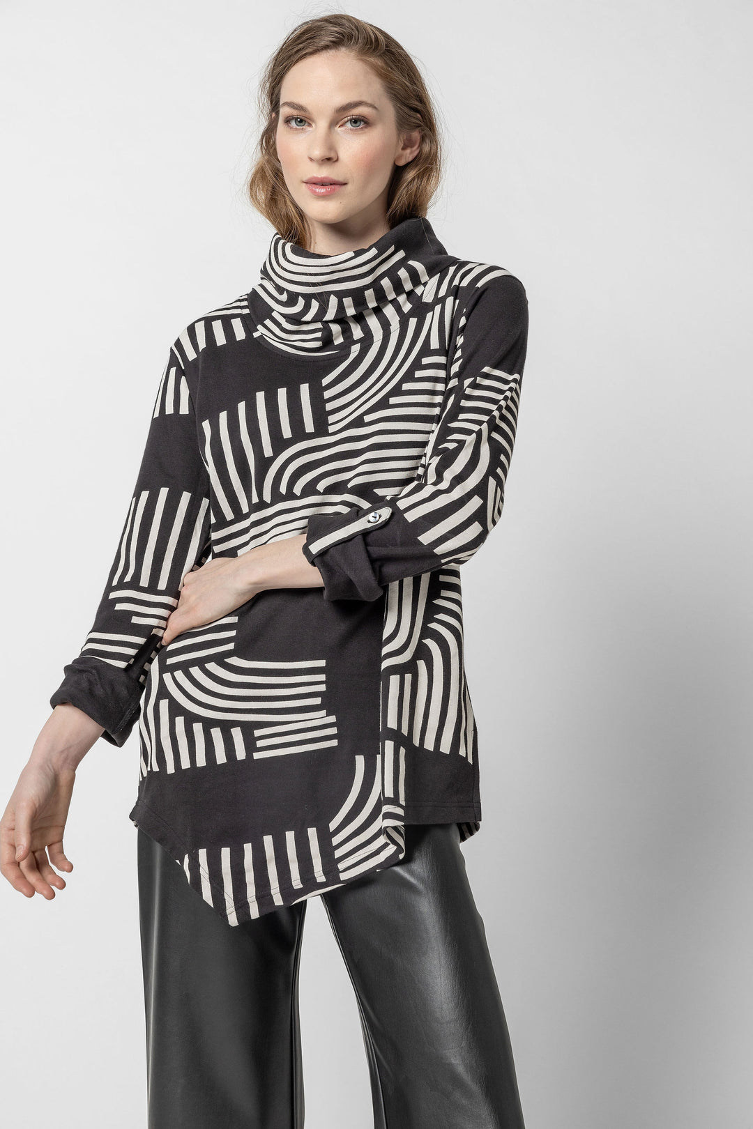 Cambria Print Cowl Tunic