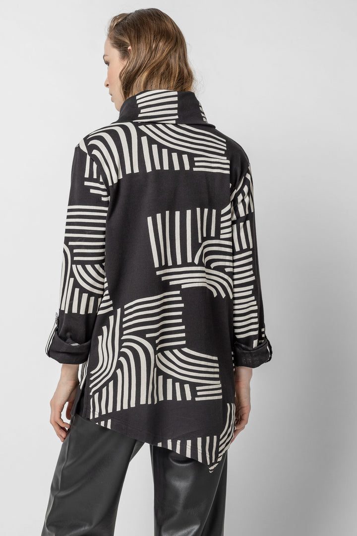 Cambria Print Cowl Tunic