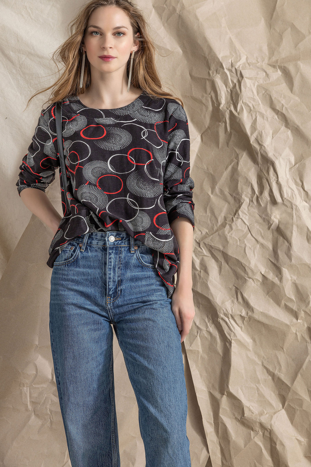 Circle Print Top