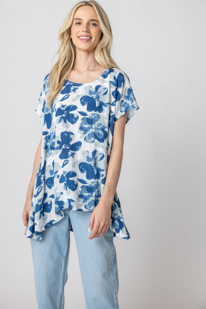 Florian Print Button Back Tunic