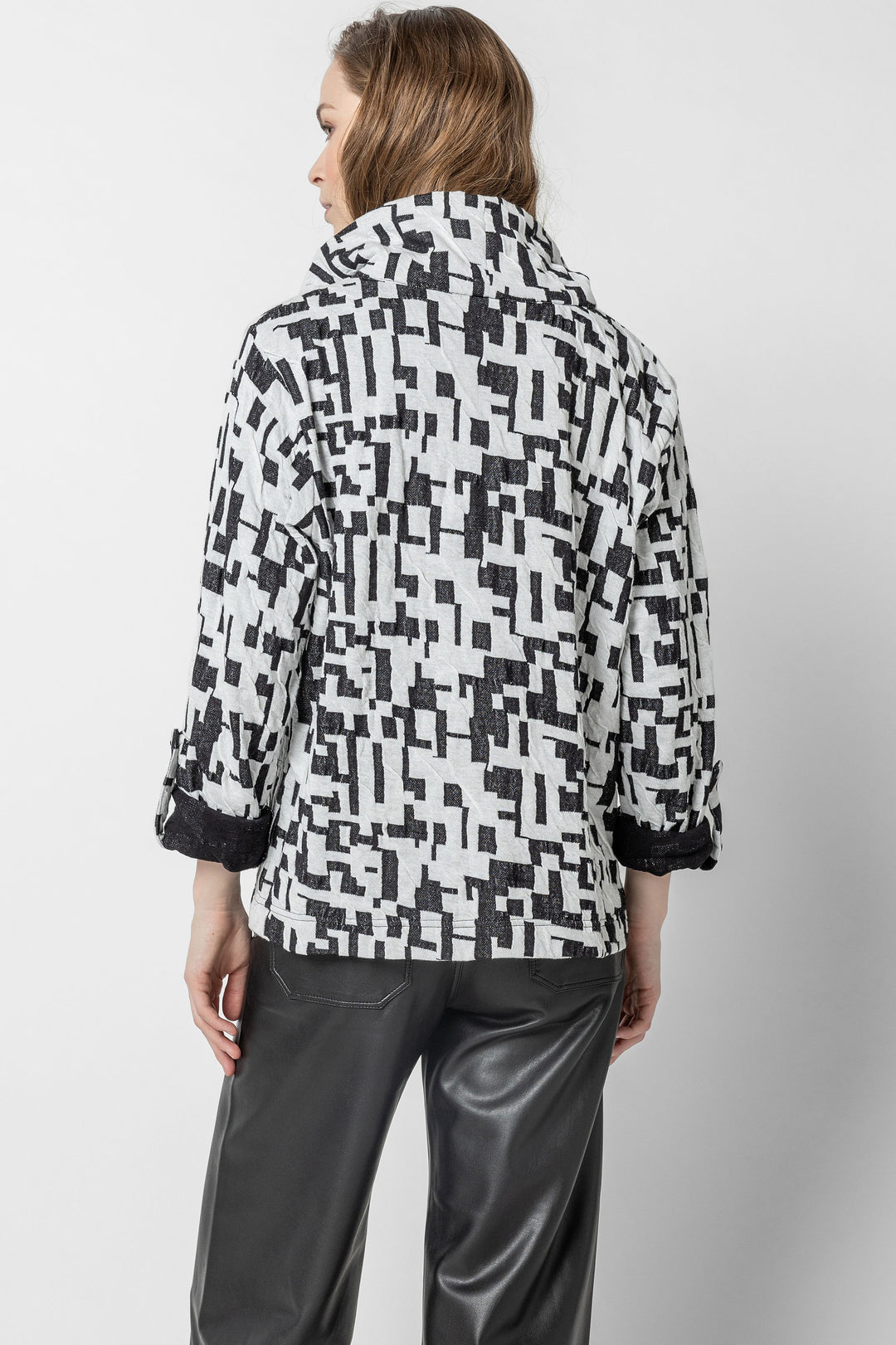 Jigsaw Jacquard Collar Jacket