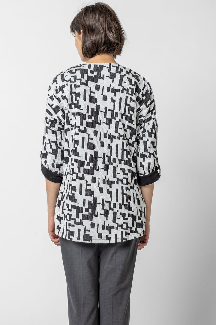 Jigsaw Jacquard Dolman Top