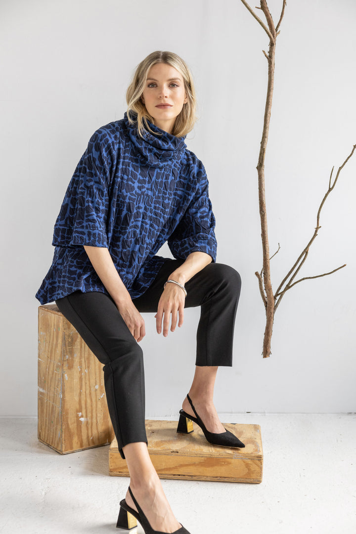 Metro Weave Cowl Top