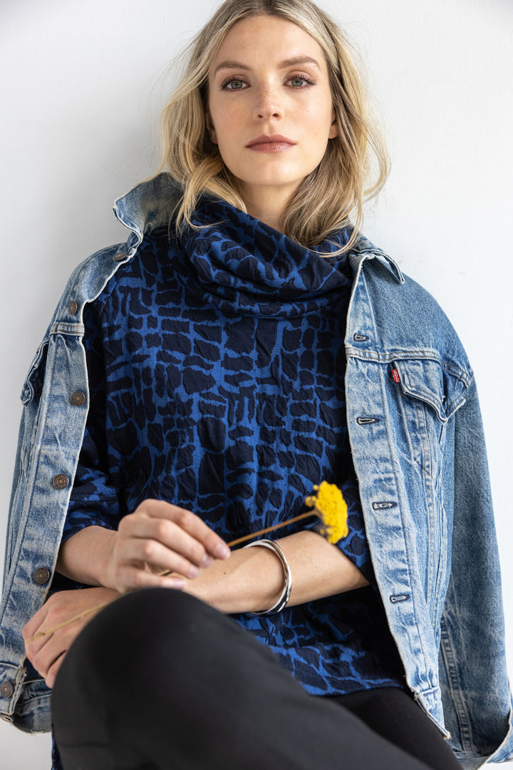 Metro Weave Cowl Top