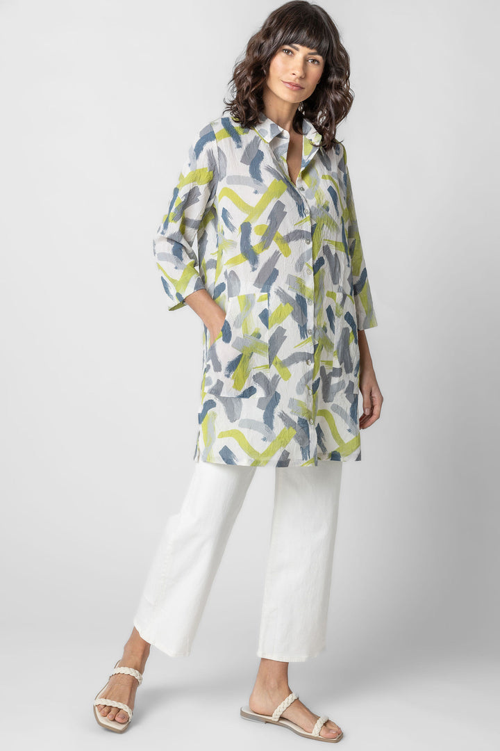 Monsoon Print Tunic Top Shirt Dress