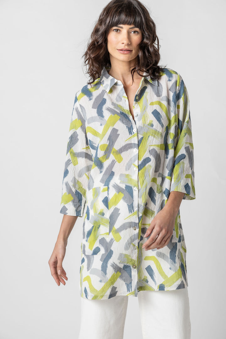 Monsoon Print Tunic Top Shirt Dress