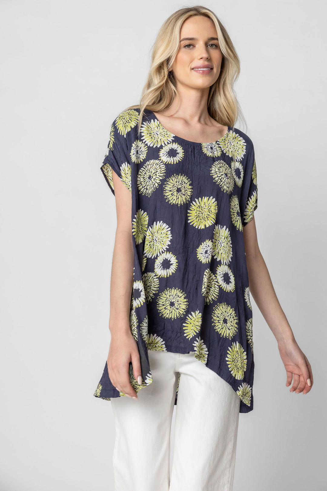 Serena Print Button Back Tunic