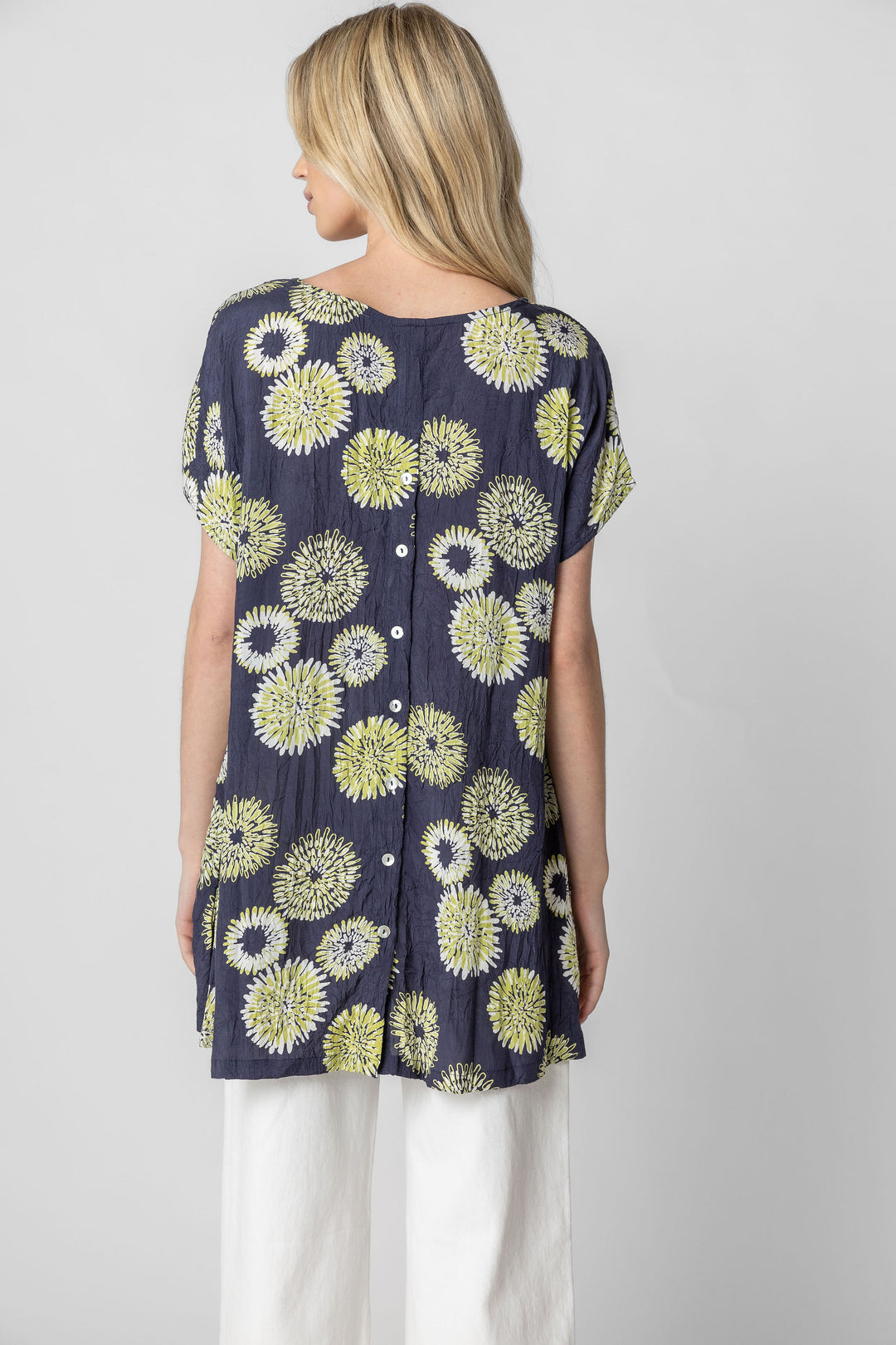 Serena Print Button Back Tunic