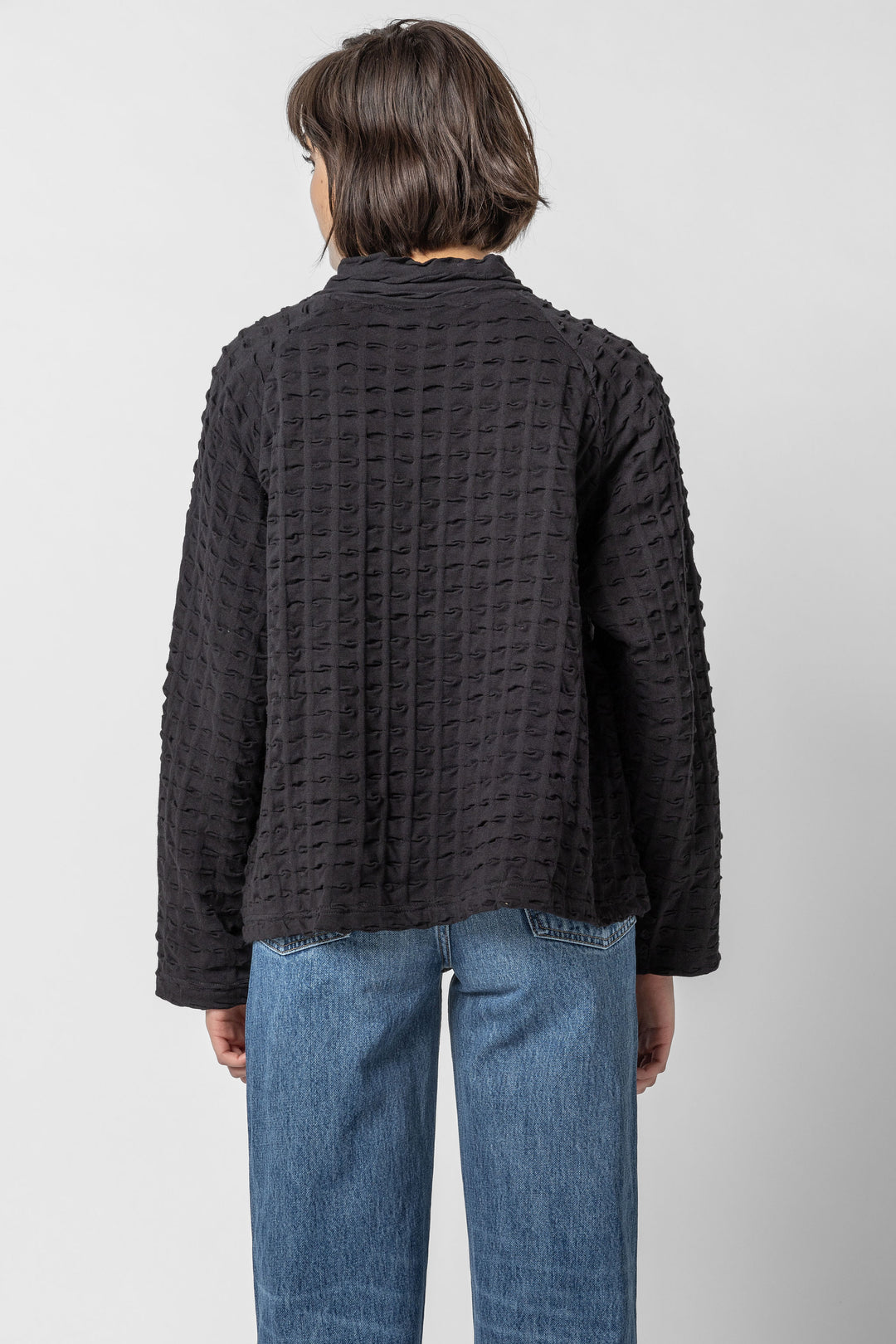 Solid Waffle Crew Top