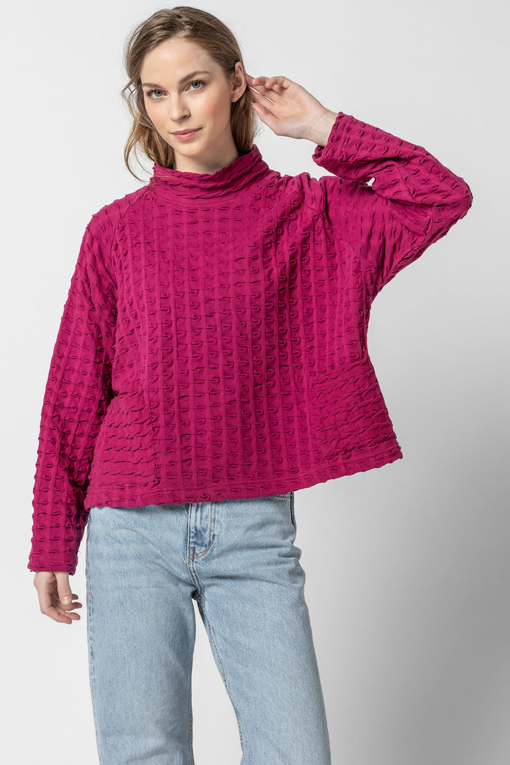 Solid Waffle Crew Top