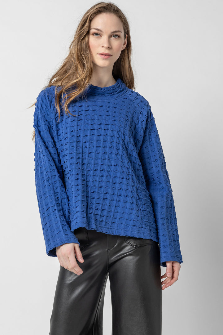 Solid Waffle Crew Top