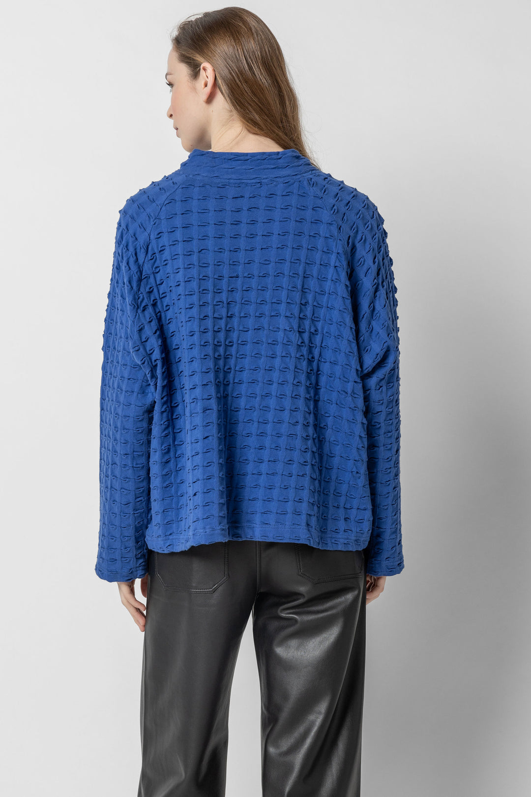 Solid Waffle Crew Top