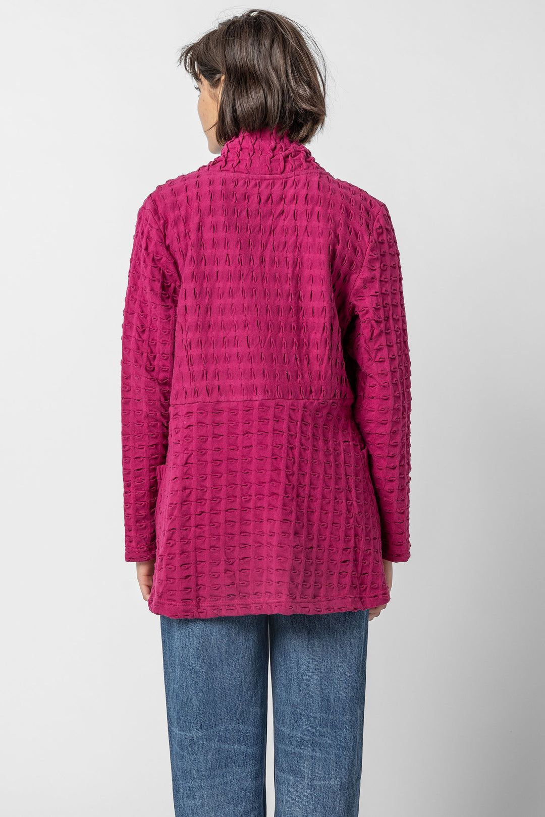 Waffle Open Cardigan