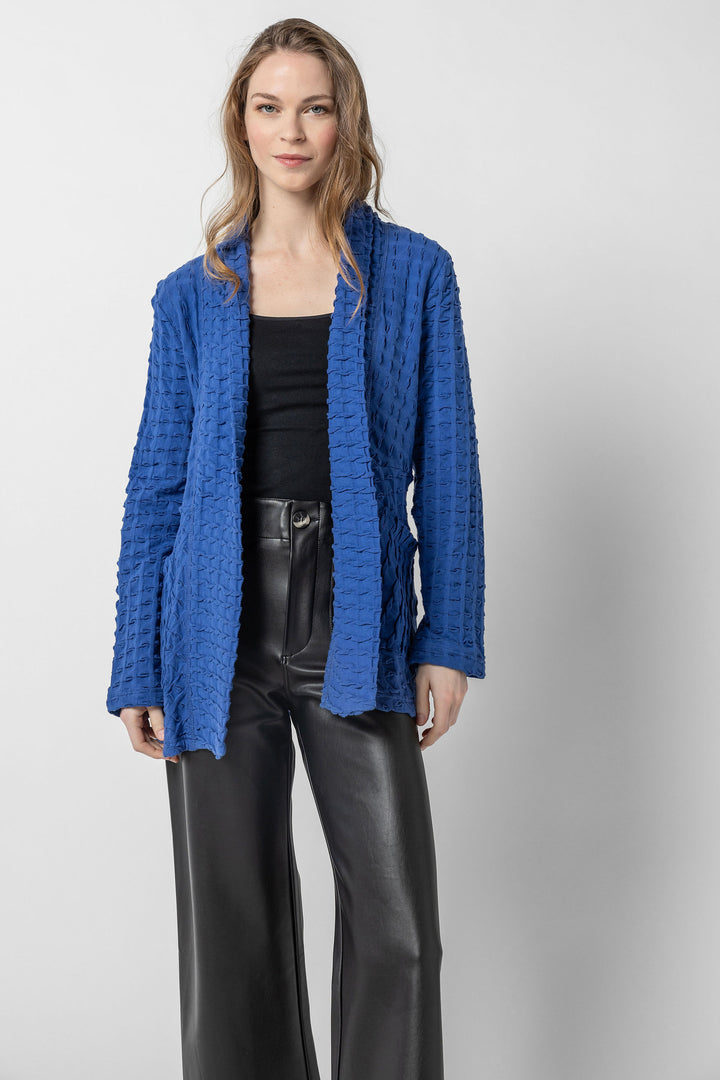 Waffle Open Cardigan