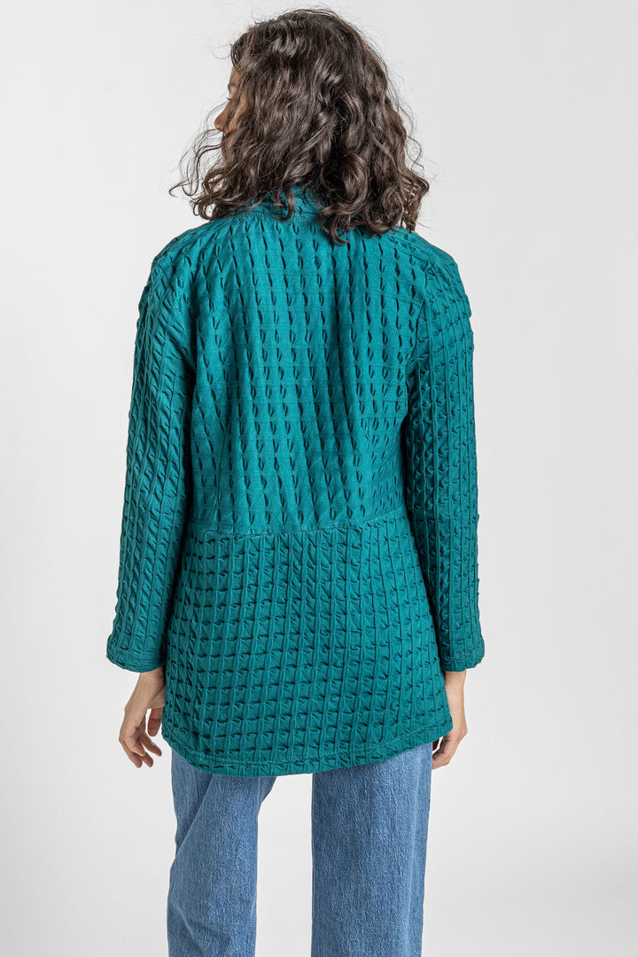 Waffle Open Cardigan