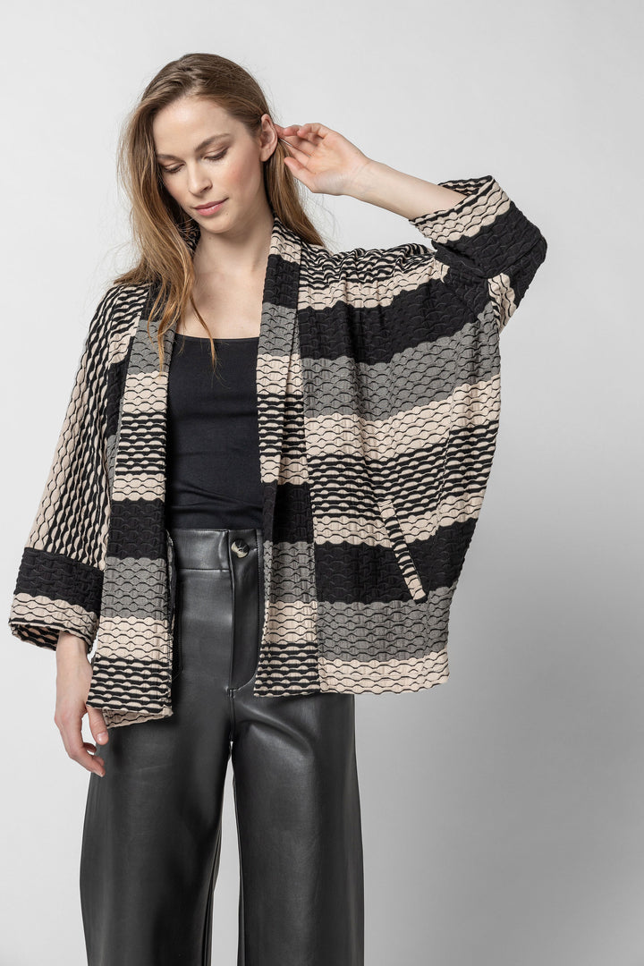 Zig Zag Kimono Cardigan Jacket