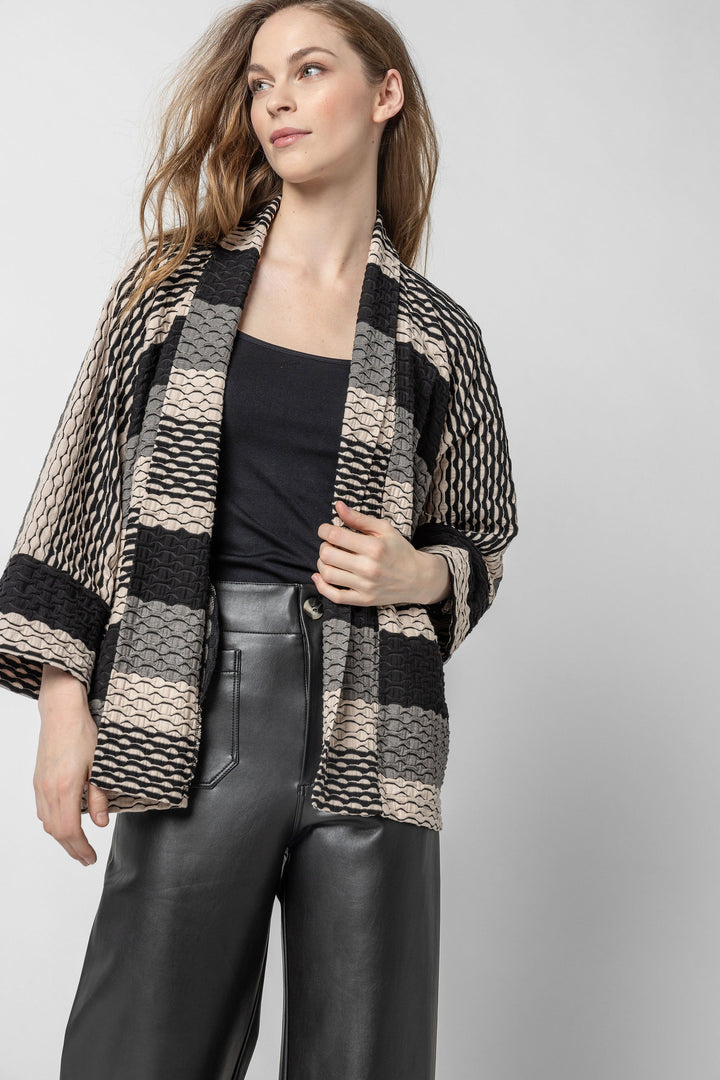 Zig Zag Kimono Cardigan Jacket