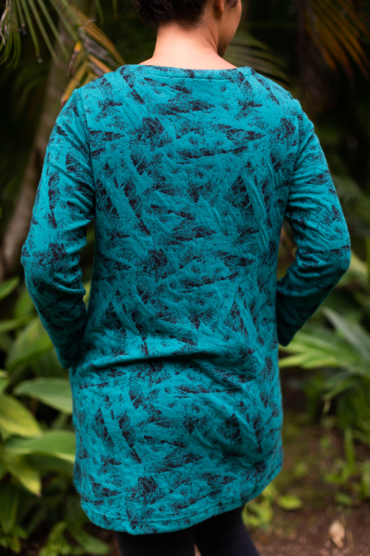 Twisted Jacquard Tunic Forest