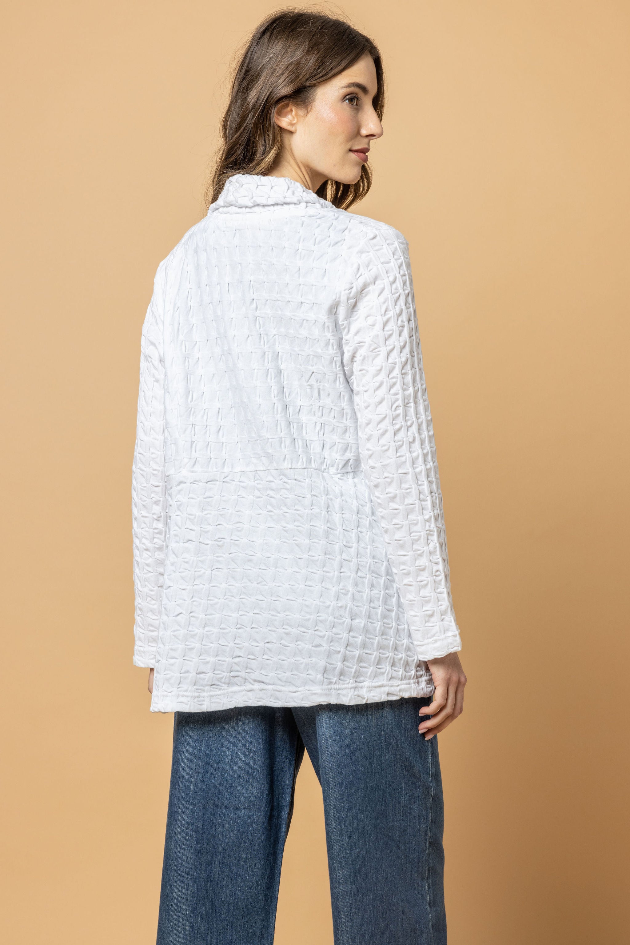 Waffle Open Cardigan – Komil Clothing
